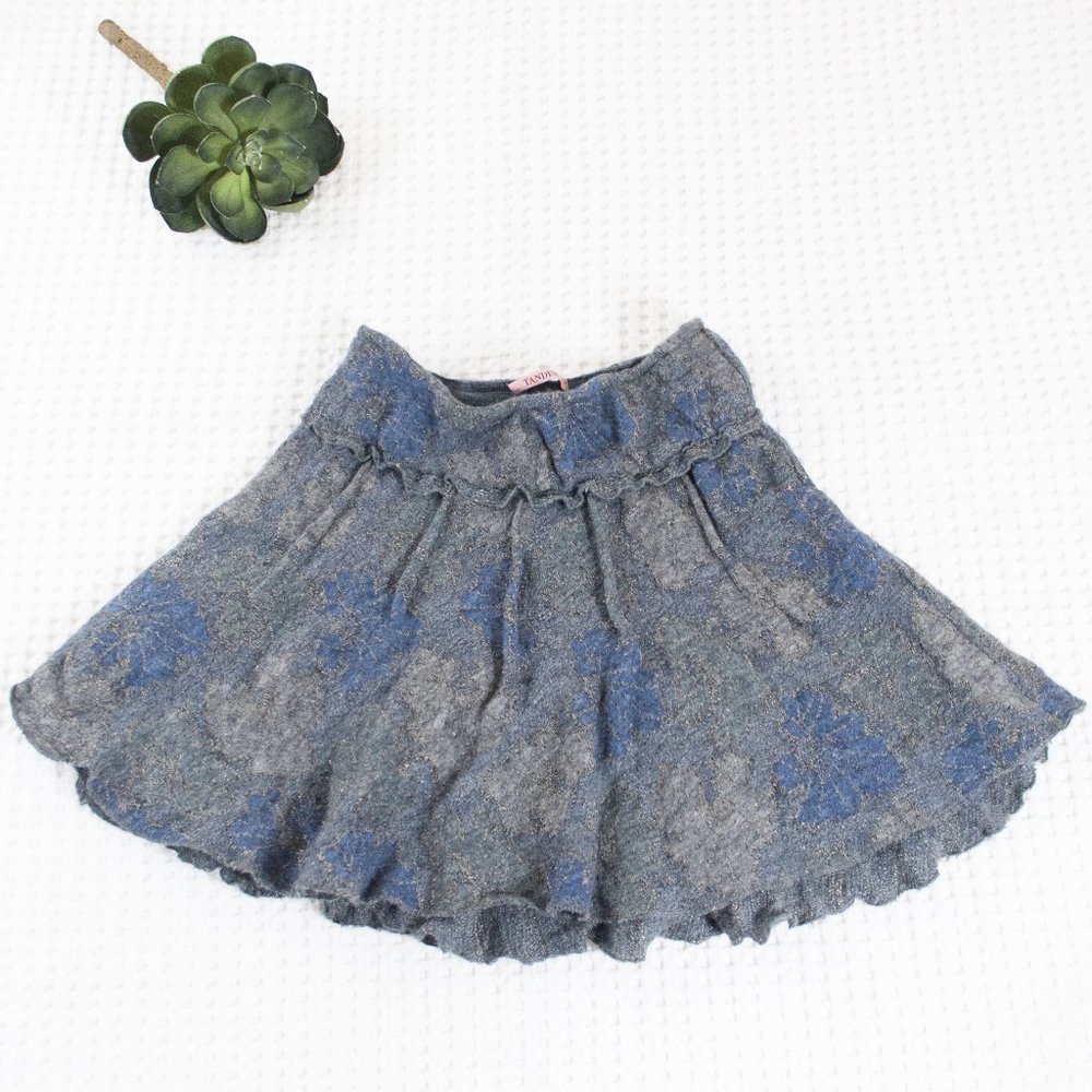 Tandem | Ruffle Skater Mini Skirt | Made in Italy